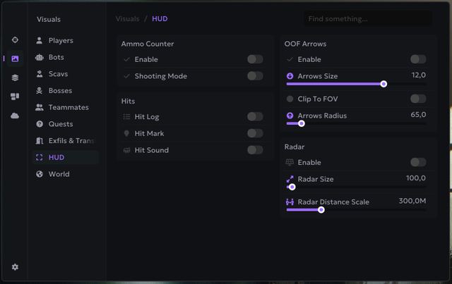 EFT — Visuals hud